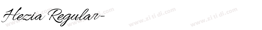 Hezia Regular字体转换 Hezia Regular字体转换
